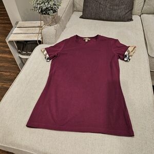 Authentic Burberry short sleeve shirt women's Medium
